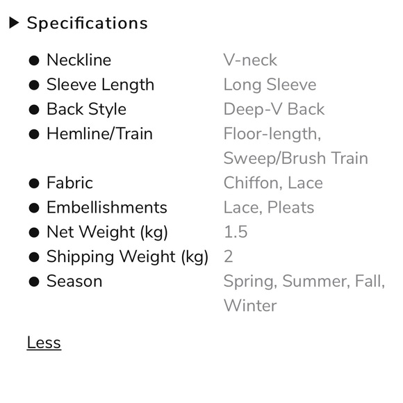 👰🏻♀️Boho V-neck A-line Long Sleeve Lace V-Back Wedding Dress👰🏻♀️NWT~4 - Picture 15 of 16